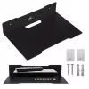 Wall shelf for decoder MACLEAN MC-122, steel, black, max load 5 kg, hole spacing 219 mm