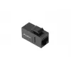 Keystone module LANBERG KSU6-3000 — Cat6 U/UTP RJ-45 female to RJ-45 female, flat construction, black