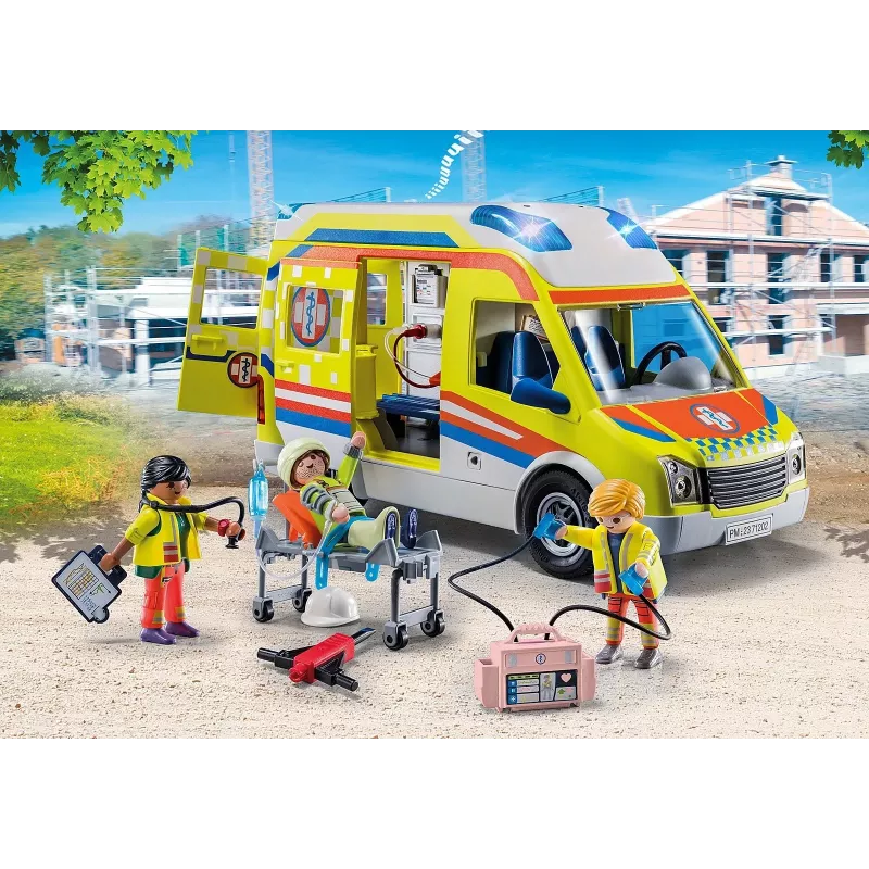Playmobil 71202 City Life Ambulance with Lights and Sound Toy Playset Suitable for Ages 4+ Single
