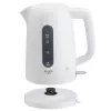 Electric kettle Adler AD 1379w — 1.7 L, up to 2200 W, white, 360° swivel base, polypropylene