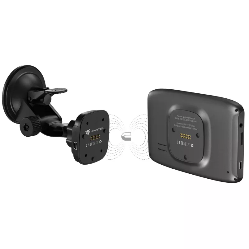 GPS navigator Navitel Navitel E505 Magnetic — 5 inch TFT touchscreen, 8 GB, MicroSD, handheld/fixed, 161 g
