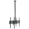 HAGOR HA DH Duo L - Mounting Kit (bracket) - for 2 LCD-/Plasma-Konsolen (Back-to-Back) - Black - Screen Size: 140-191 cm (55-75) - Ceiling Mount