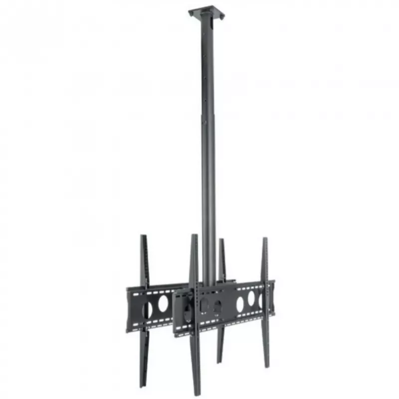 HAGOR HA DH Duo L - Mounting Kit (bracket) - for 2 LCD-/Plasma-Konsolen (Back-to-Back) - Black - Screen Size: 140-191 cm (55-75) - Ceiling Mount