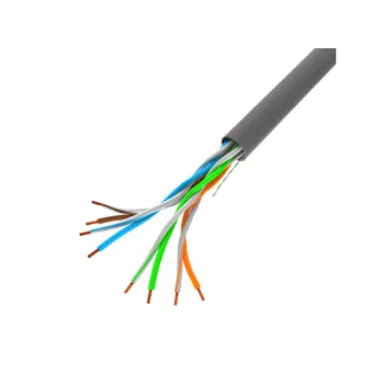 LANBERG networking cable U/UTP Cat5e LCU5-10CC-0305-S, 305 m, CCA conductor, 24 AWG, grey