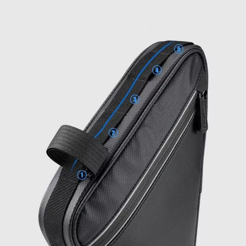 Rockbros B39-2 waterproof bicycle frame bag, black