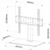 TV mini-table/stand ART SD-33 for 32–55 inch TVs, max load 40 kg, VESA up to 400x400
