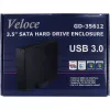 Inter-Tech Veloce GD-35612 - Storage Enclosure - 3.5 (8.9 cm) - SATA 3Gb/s - USB 3.0