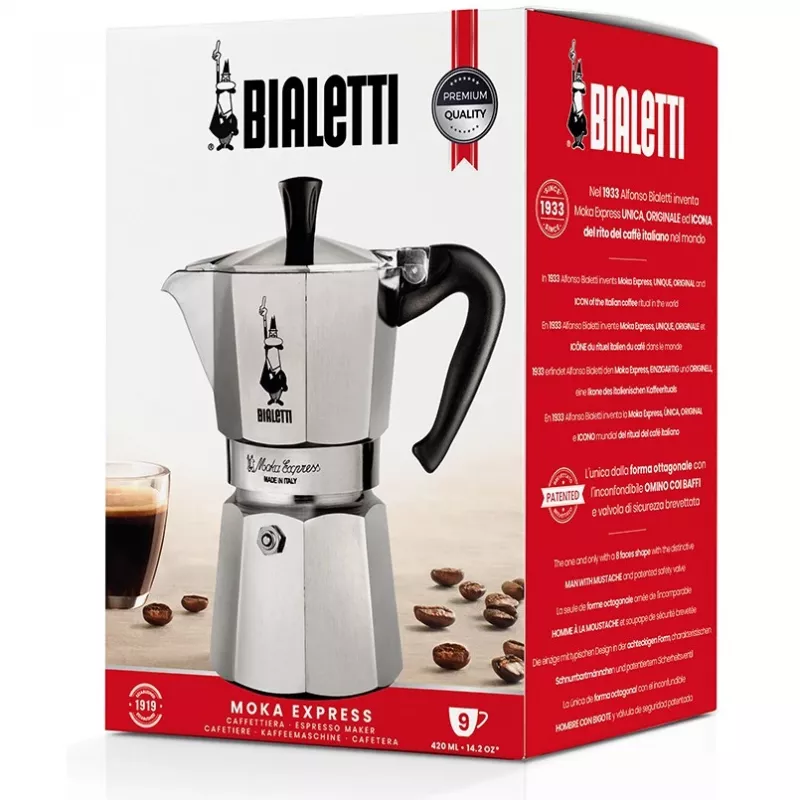 Bialetti Moka Express Moka pot 0.55 L Black, Silver