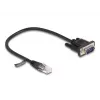 Networking cable DeLOCK 88008 Black 0.3 m RJ-45