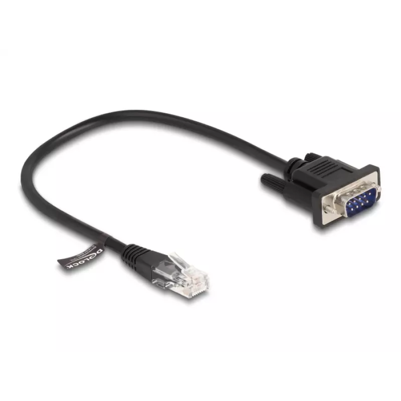 Networking cable DeLOCK 88008 Black 0.3 m RJ-45