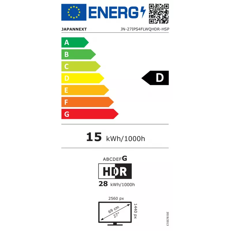 JAPANNEXT JN-27IPS4FLWQHDR-HSP 16 9 HDMI/DP WQHD - Flat Screen (TFT/LCD)