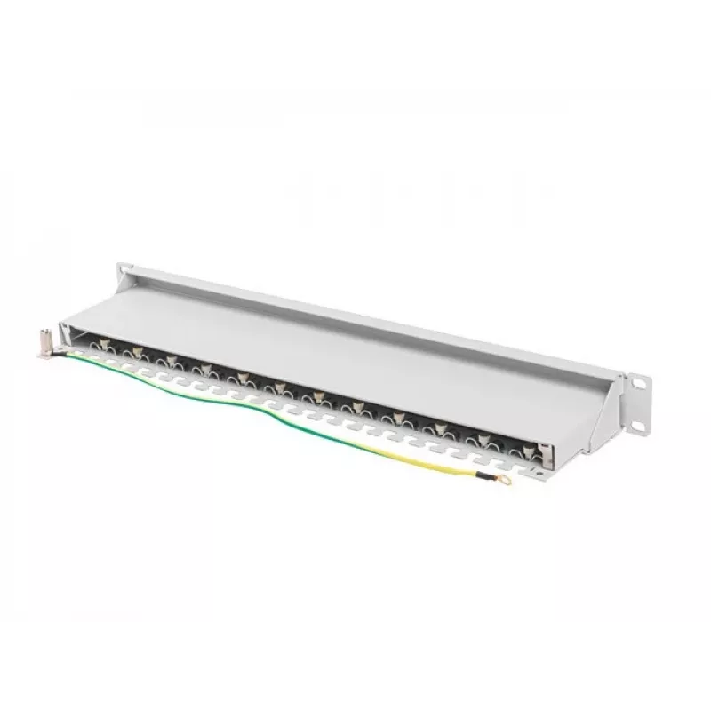Patch panel 1U LANBERG PPS7-1024-S — 24-port, Cat7, F/UTP, metal, 1U (445×102×44.5 mm)
