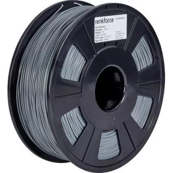 Renkforce RF-4511192 3D Printing Material Polylactic Acid (PLA) Grey 1 kg (RF-4511192)