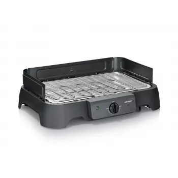 SEVERIN tabletop electric grill PG 8593, 2000 W, rectangular grate, black