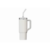 Thermal straw mug Xiaomi Straw Mug White 1 L — stainless steel interior, leakproof, 240×132×97 mm