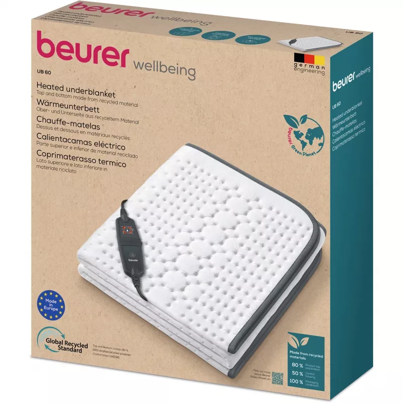 Beurer UB 60 Green Planet heated underblanket, 150 x 80 cm