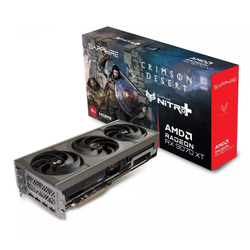 Graphics card Sapphire NITRO+ Radeon RX 9070 XT OC Crimson Desert Edition — 16 GB GDDR6, 256-bit, PCIe 5.0