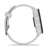Smartwatch GARMIN Forerunner 165 — GPS, AMOLED 1.2 inch, 4 GB, 5 ATM, 11 days battery, Grey case, White strap