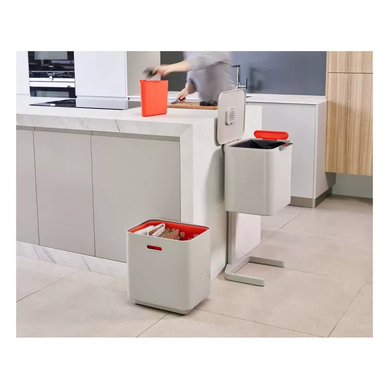 Joseph Joseph waste bin Totem 60 L stone grey