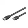 Wentronic Goobay HDD eSATA Cable 1.5GBits / 3GBits / 6GBits, Black, 0.5 m - SATA L-Type-Plug > eSATA I-Type-Plug (93246)