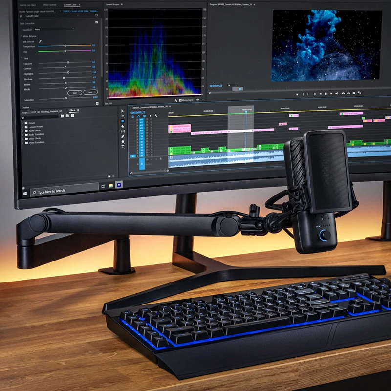 Broadcast microphone stand Elgato Wave Mic Arm LP Desk mount Black 1.69 kg