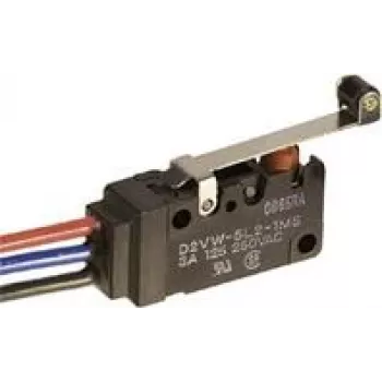 Omron D2VW-5L2A-1MS microswitch 250 V/DC 5 A 1 x on/(on) 1 pc(s) Bag