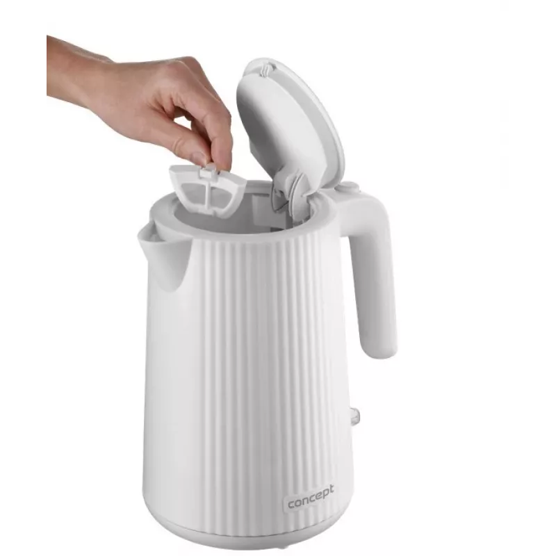 Electric kettle Concept Solution RK2390, plastic body, 1.7 L, white