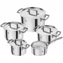 Zwilling BELLASERA cookware set 5-piece, 18/10 Stainless Steel (71160-005-0)