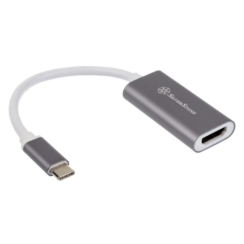Adapter SILVERSTONE USB 3.1 Type-C to HDMI 2.0b SST-EP07C-E, video output adapter