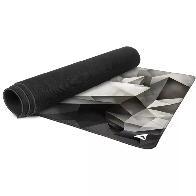 Gaming mouse pad Sharkoon SKILLER SGP40 D17, abstract crystalline design, grey/white, 1000 x 500 mm