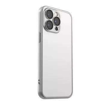 Protective phone case Joyroom JR-15Q2 matte gray for iPhone 15 Pro, slim protective cover with precision cutouts