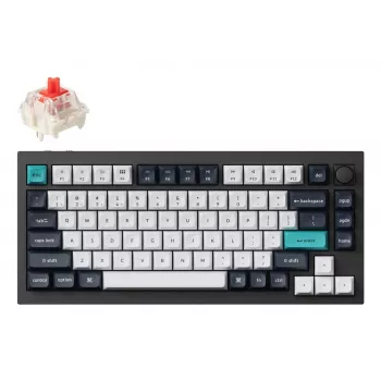 Mechanical keyboard Keychron Q1 Max — USB + RF Wireless + Bluetooth, QWERTY Nordic, Black, RGB