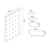 Maclean MC-130 WD wooden board organizer, 40x60 cm, max 20 kg