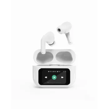 Headset BLUETOOTH/WHITE TWS-LCD-ANC-01-W Gembird