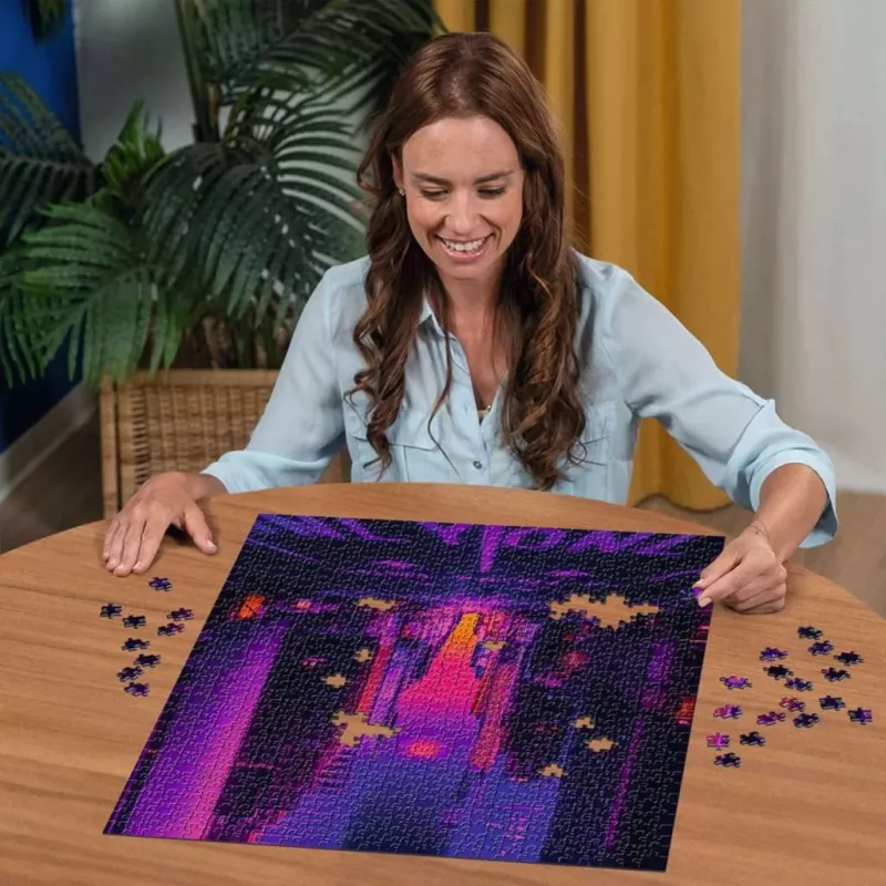 Jigsaw puzzle Ravensburger New York in Neon, 1000-piece, adult puzzle