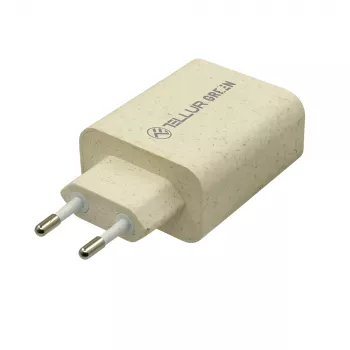 Charger Tellur TLL151321 Type-C PD20W USB QC3.0, 20W PD and QC3.0 fast charging