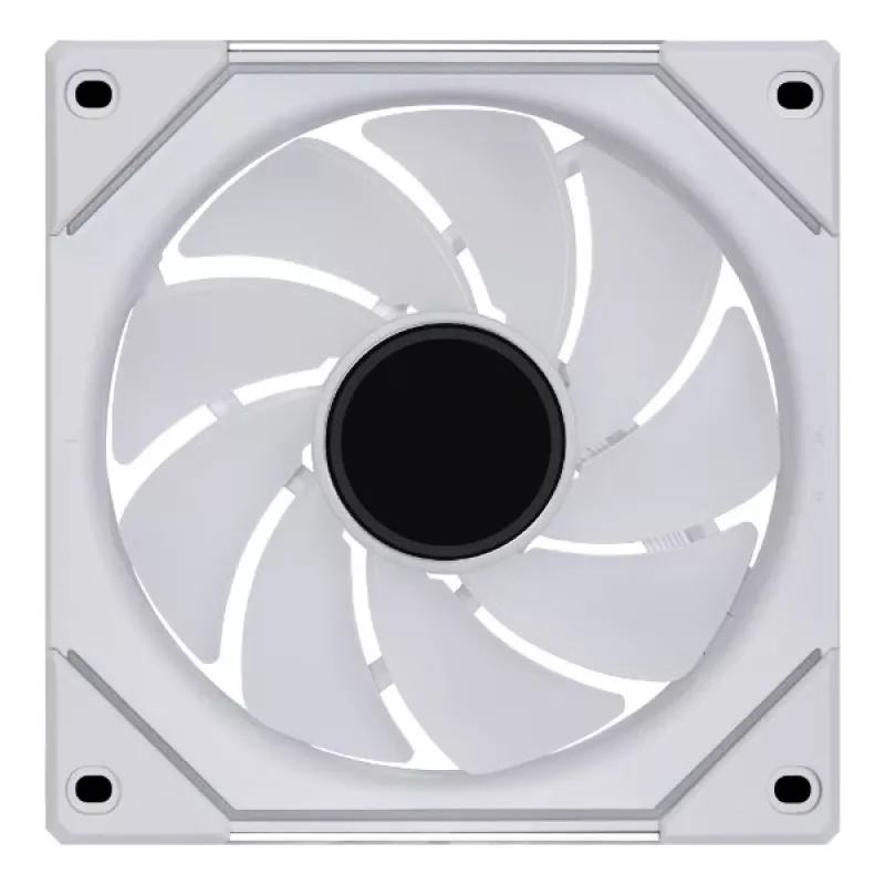 120mm Lian Li UNI FAN SL-INF Wireless ARGB PWM — White, modular magnetic fan system