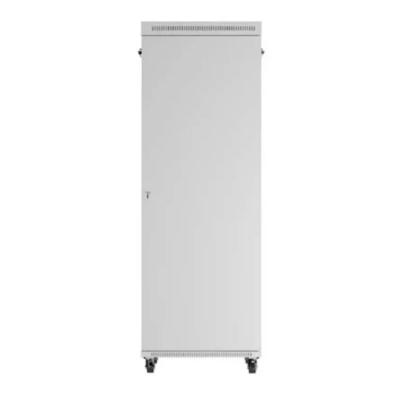 Rack cabinet LANBERG FF01-8047-12SL 47U 800x1000 mm grey with front and rear glass doors and LCD panel space