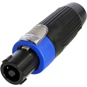 Neutrik Cable Connector, Black, 4 Pole (NLT4FXX-BAG)