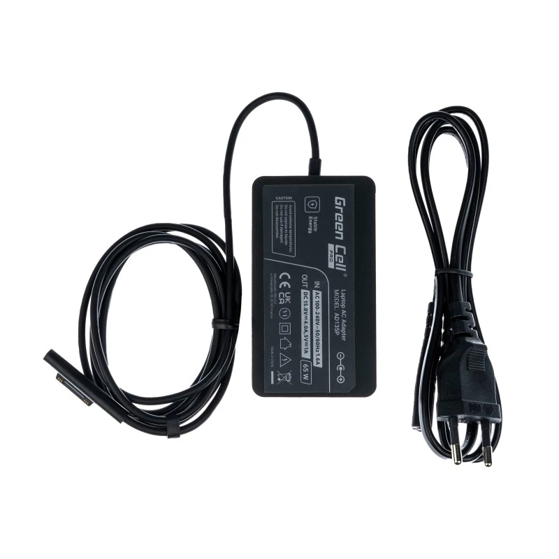 Power adapter Green Cell PRO 1706 65W 15V 4A for Microsoft Surface Laptop/Pro/Book/Go