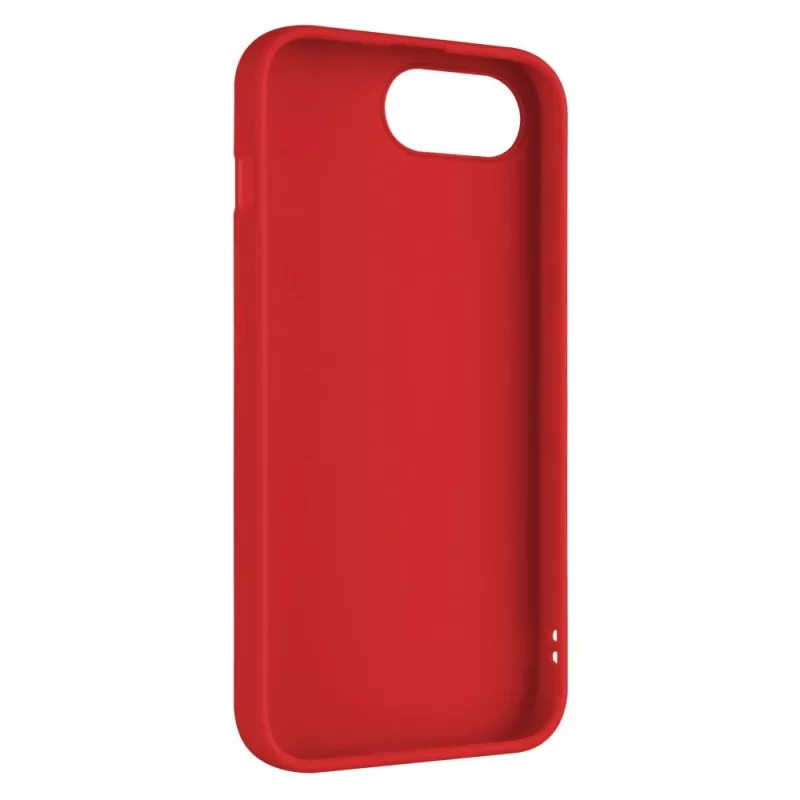 Phone back cover FIXED for Apple iPhone 16e, rubber, red, slim protective case