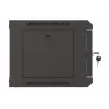 Wall-mounted rack cabinet LANBERG WF03-5304-10B 19 inch 4U black, glass door