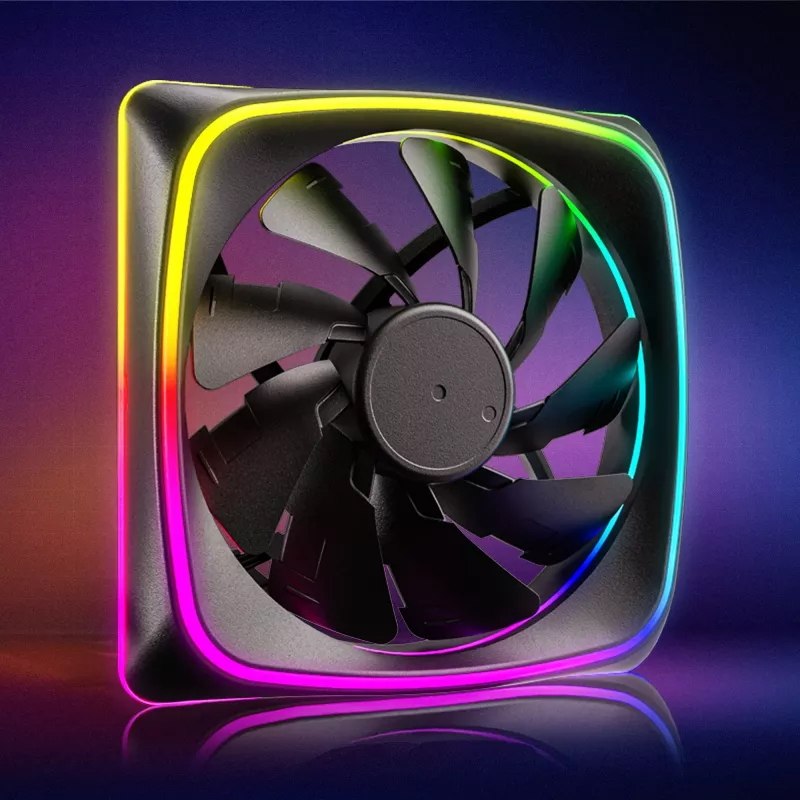 SHARKOON SHARK Lights ARGB PWM 120mm Case Fan - Black
