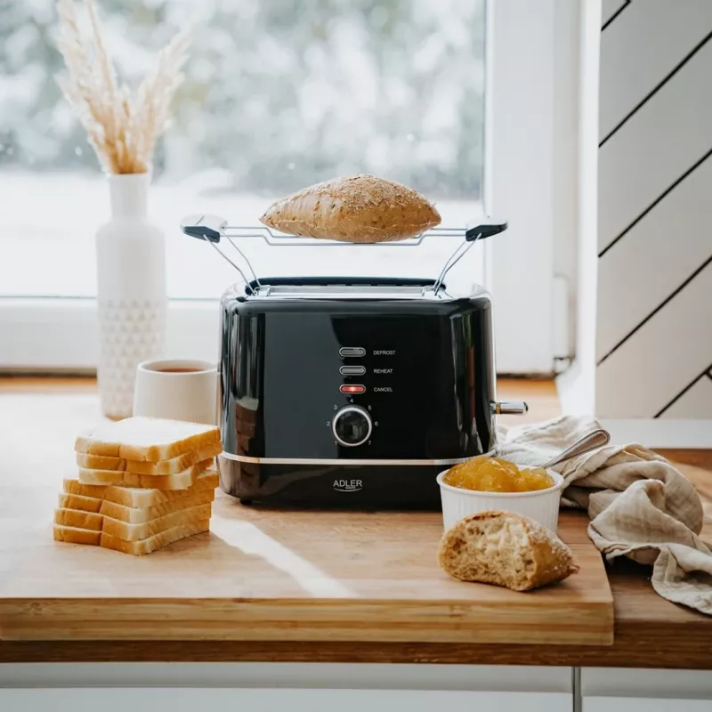 Adler AD 3224b Toaster with rack 7 browning levels black