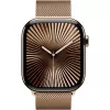 APPLE Watch Series 10 GPS + Cellular 46mm Gold Titanium Case with Gold Milanese Loop - S/M