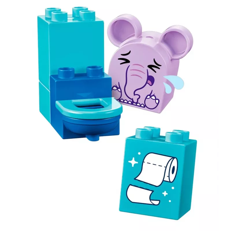 LEGO DUPLO Bath Time Set 10413 — bath-themed playset for toddlers, 15 pieces, recommended age 1.5+