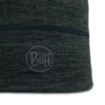Beanie Buff Merino Lightweight Multistripes Forest — Buff merino wool lightweight beanie, unisex, dark green, 125 g/m²