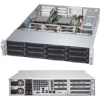 Supermicro 2U 12x3.5 Hot-Swap drive 2x1200W without OS