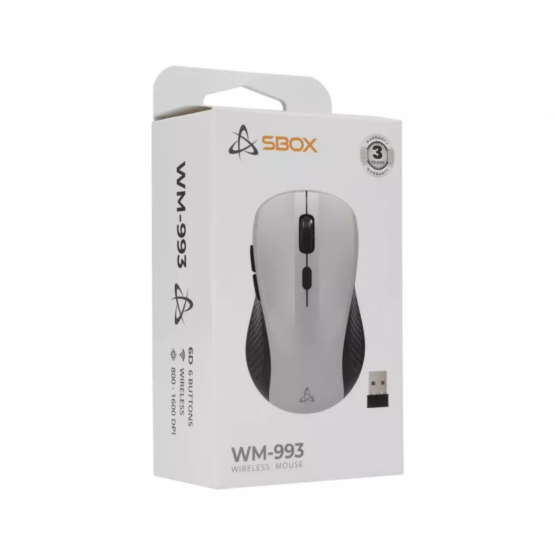 Mouse SBOX WM-993 Silver USB Type-A