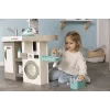 Smoby 311050 toy kitchen with laundry area and accessories